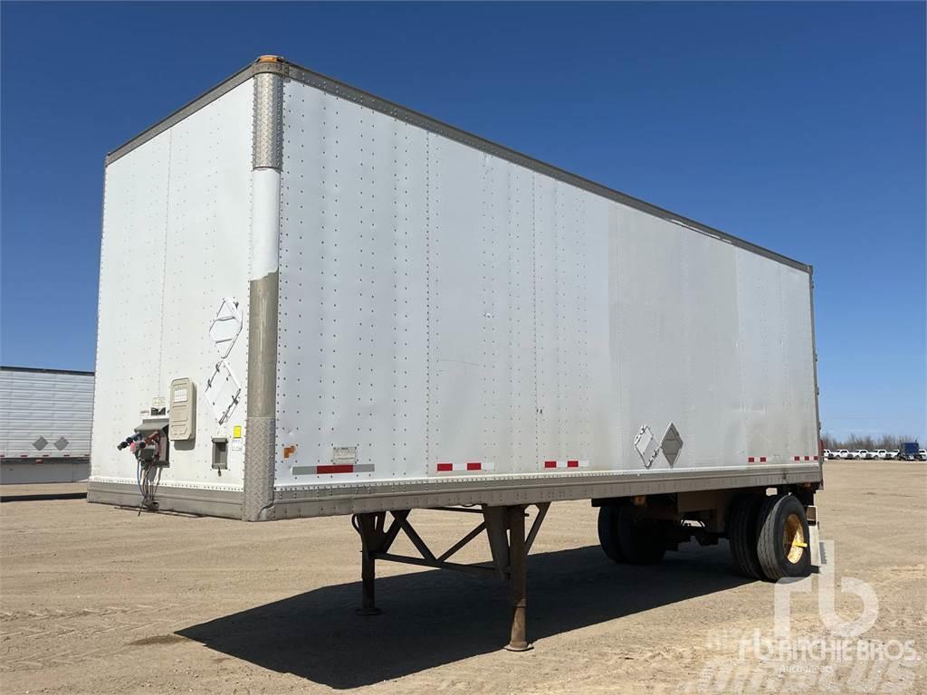 Manac 28 ft x 102 in S/A Semi-trailer med fast kasse