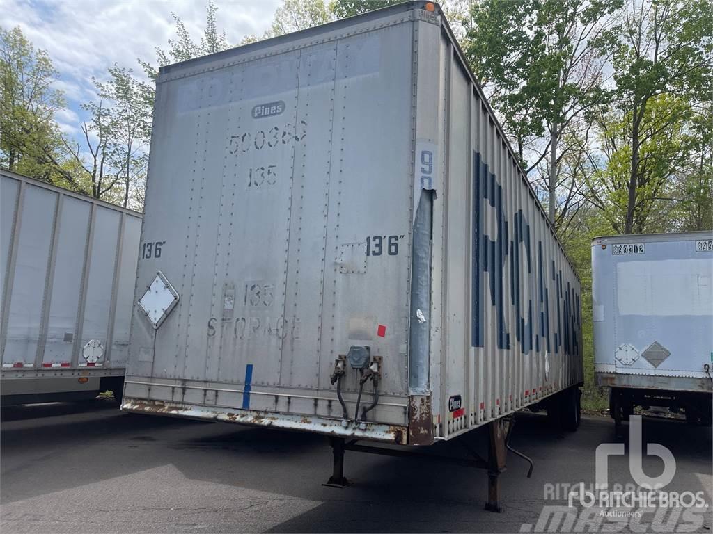  PINES 48 ft T/A Semi-trailer med fast kasse