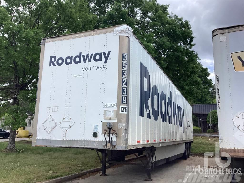 Stoughton 28 ft S/A Semi-trailer med fast kasse
