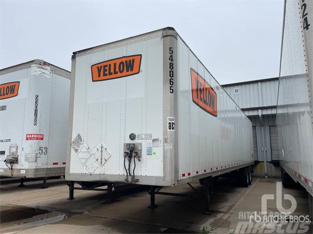 Stoughton 48 ft T/A Semi-trailer med fast kasse