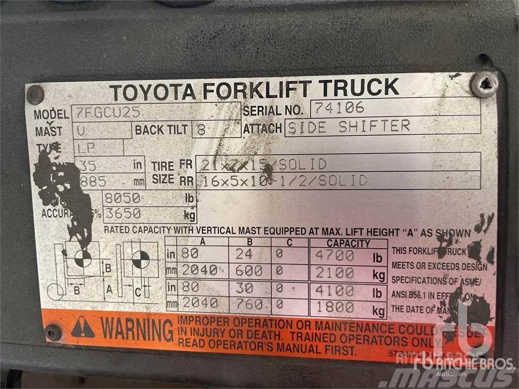 Toyota 7FGCU25 Diesel gaffeltrucks