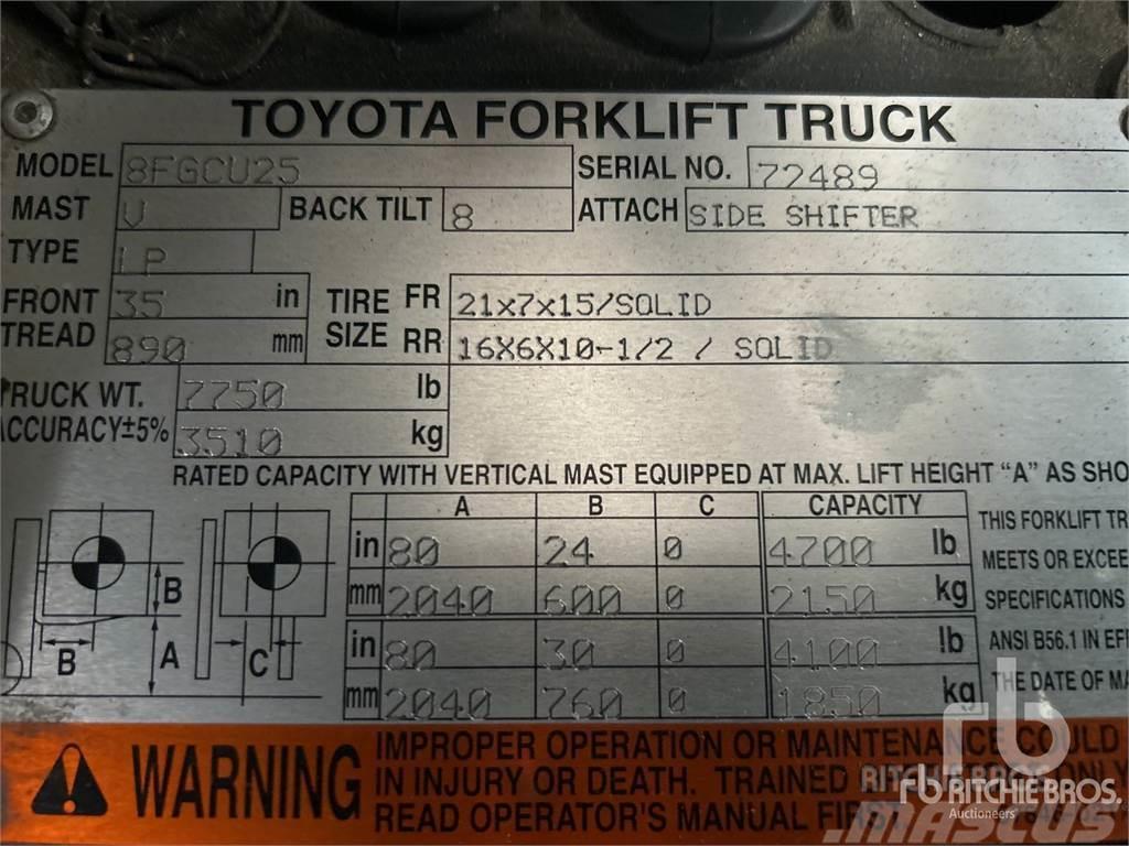 Toyota 8FGCU25 Diesel gaffeltrucks