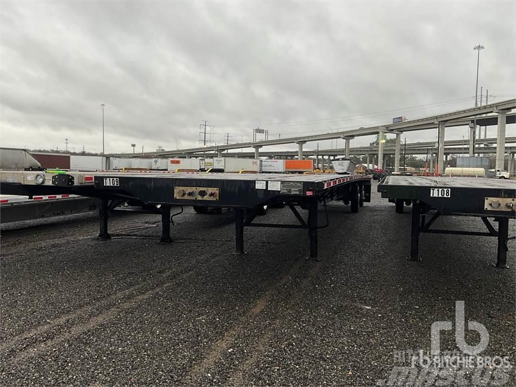 Transcraft 53 ft T/A Spread Axle Semi-trailer med lad/flatbed
