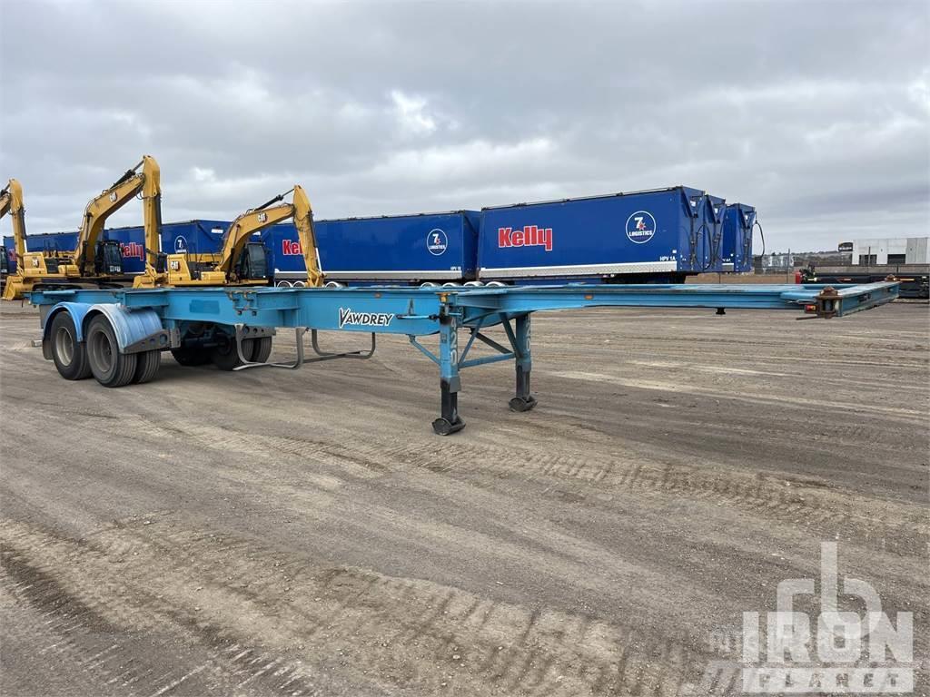  VAWDREY 12.2 m Bogie/A Semi-trailer med chassis