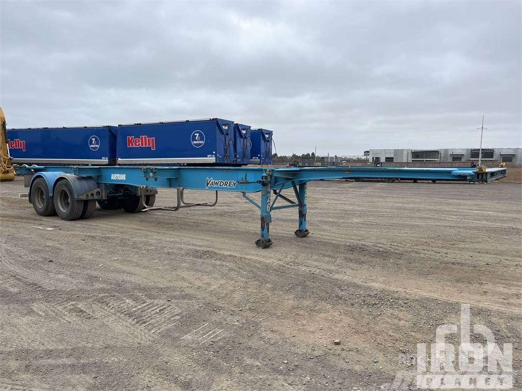  VAWDREY 12.2 m Bogie/A Semi-trailer med chassis