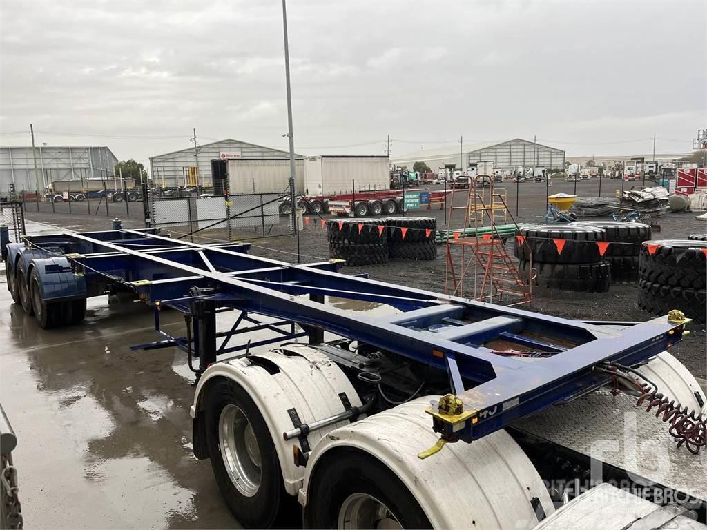  VAWDREY 12.2 m Tri/A Retractable Semi-trailer med chassis