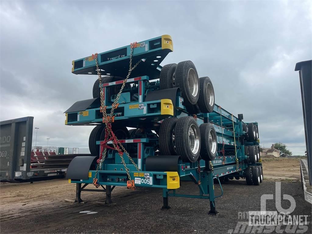 Ventura 40 ft T/A Semi-trailer med containerramme