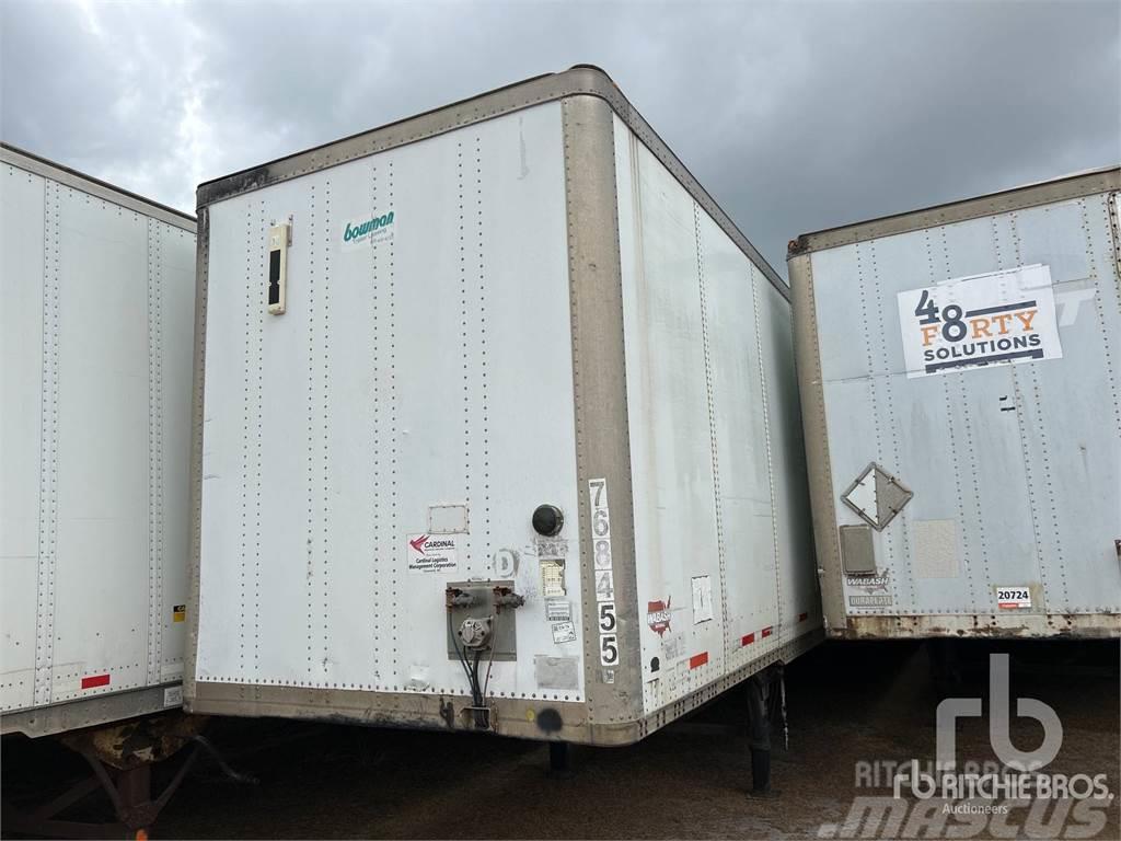 Wabash 53 ft x 102 in T/A Semi-trailer med fast kasse