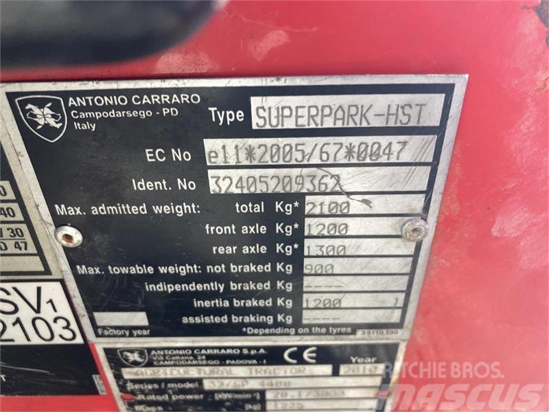 Carraro SP 4400 HST Redskabsbærere