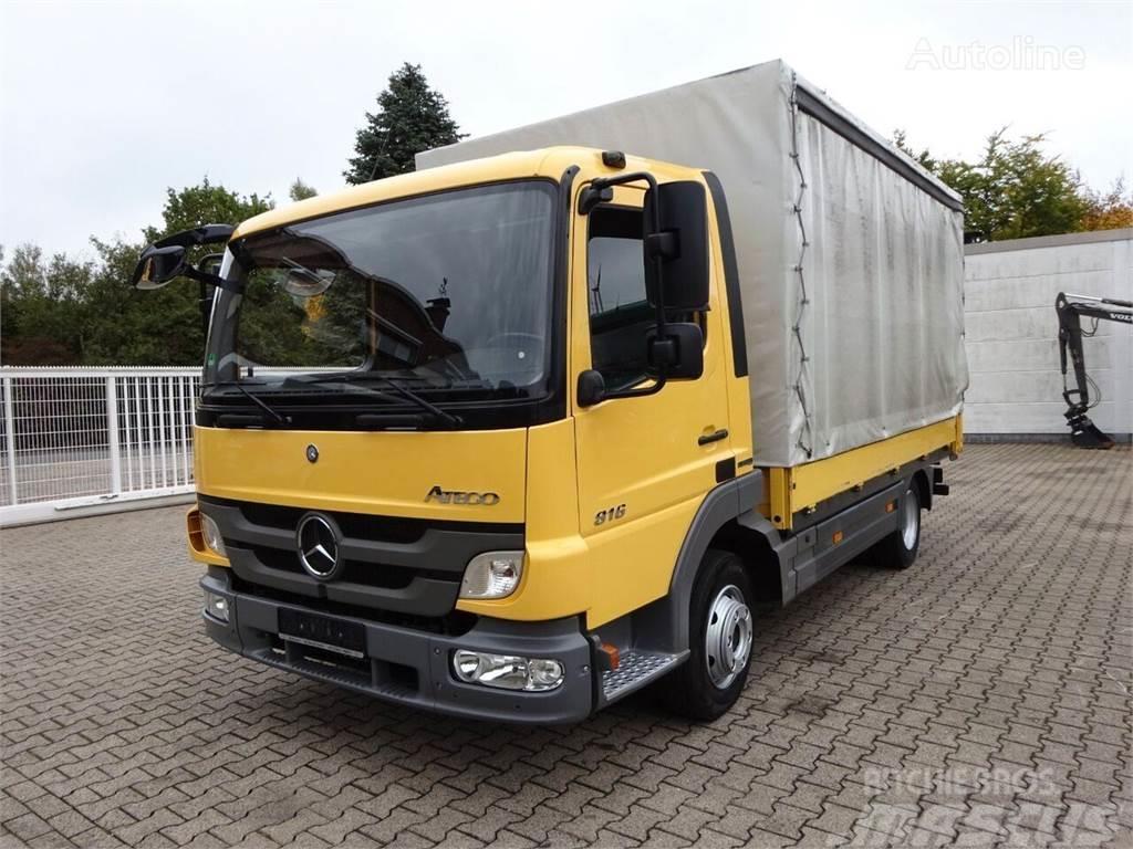 Mercedes-Benz Atego 816 Flatbed lastbiler med spil