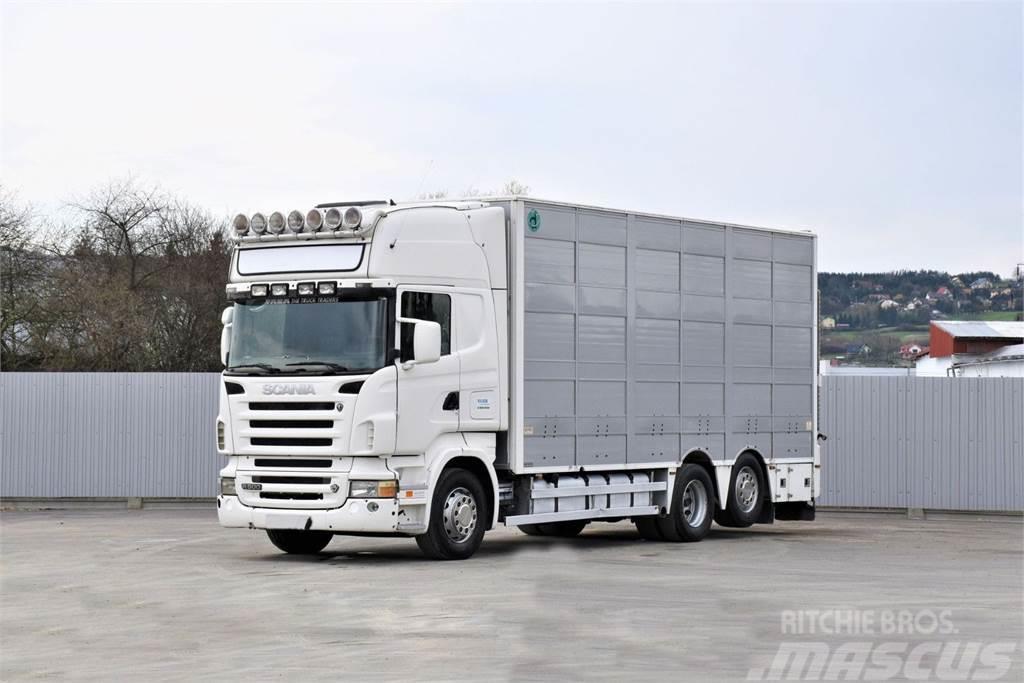 Scania R 500 TIERTRANSPORTWAGEN 7,10m / 4STOCK Lastbiler til dyretransport