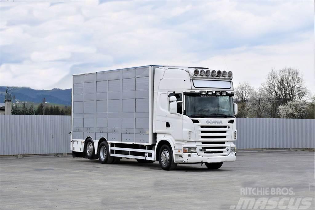 Scania R 500 TIERTRANSPORTWAGEN 7,10m / 4STOCK Lastbiler til dyretransport