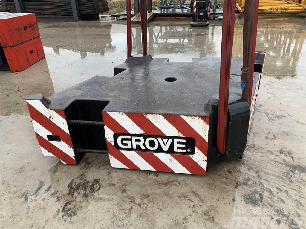 Grove GMK 6400 counterweight 10 ton Krandele og udstyr