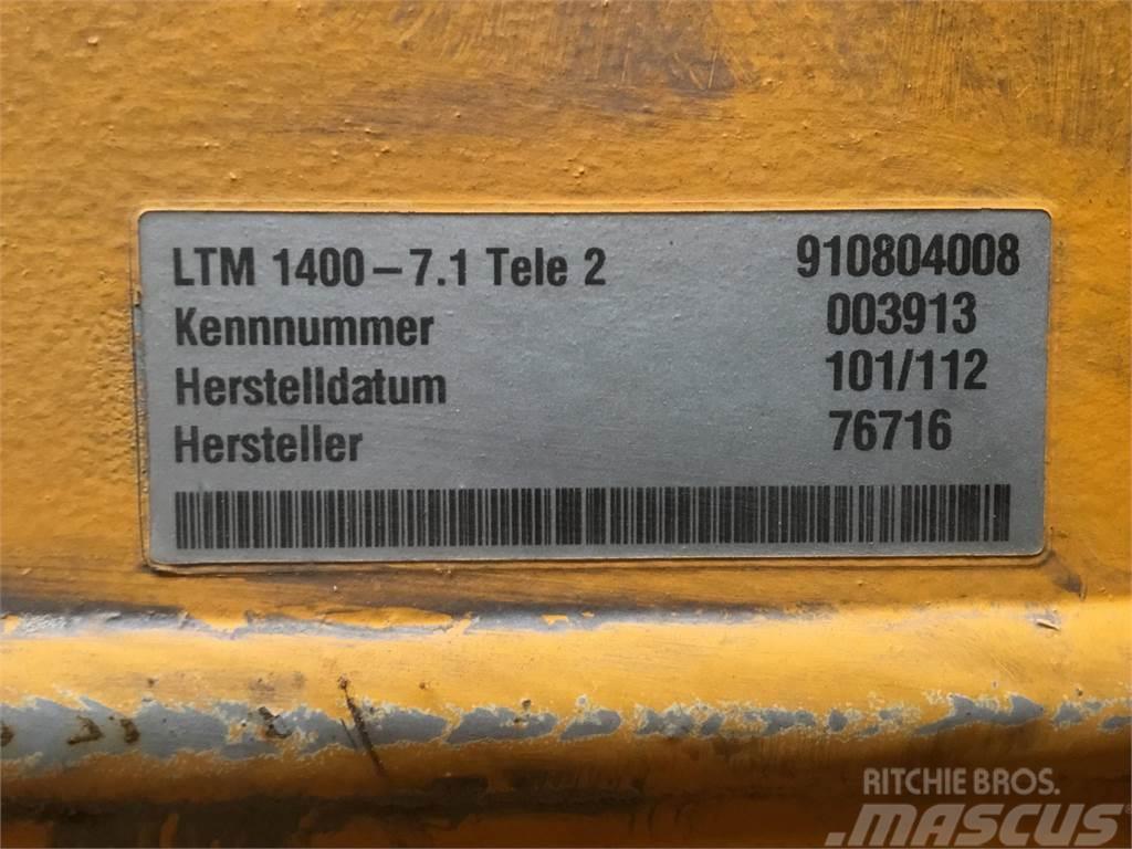 Liebherr LTM 1400-7.1 telescopic section 2 Krandele og udstyr