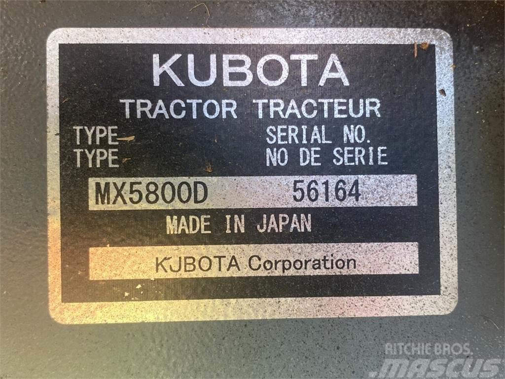 Kubota MX5800 Andet - entreprenør