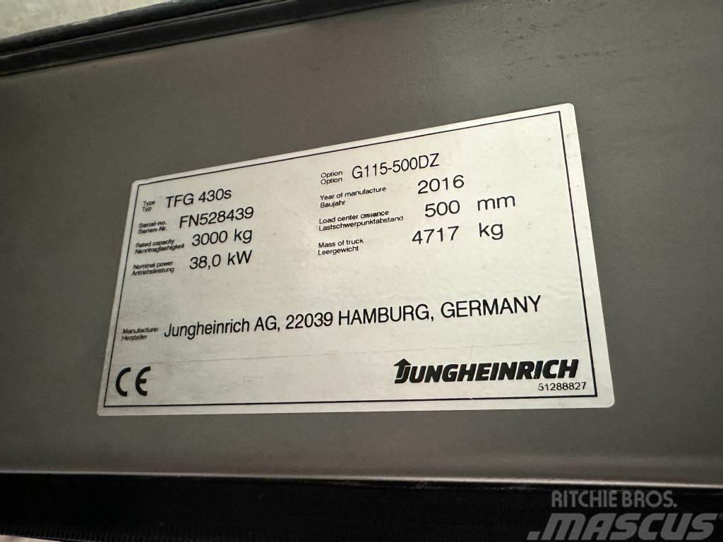 Jungheinrich TFG 430s - TRIPLEX 5 m LPG gaffeltrucks