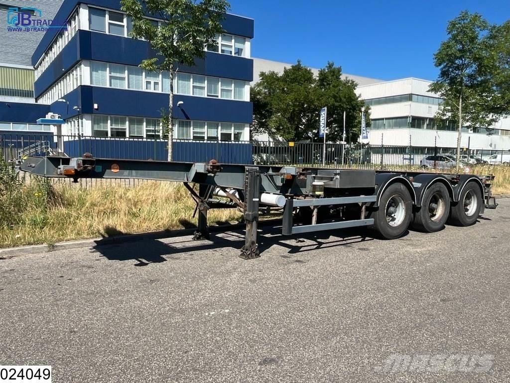 Burg Container 10, 20, 30, FT container transport. Semi-trailer med containerramme