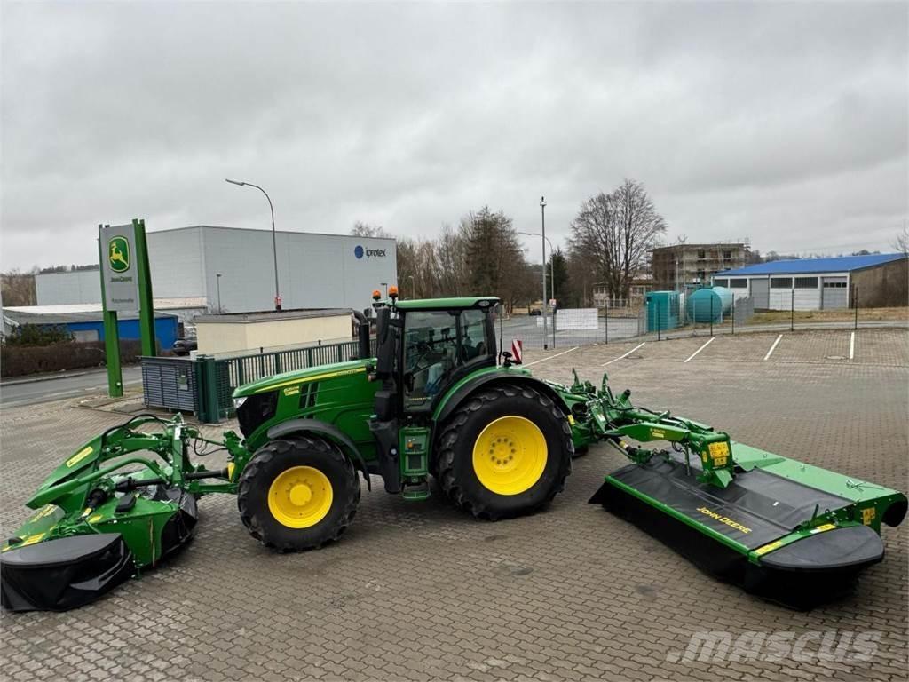 John Deere R990R + F310R Græsslåmaskiner