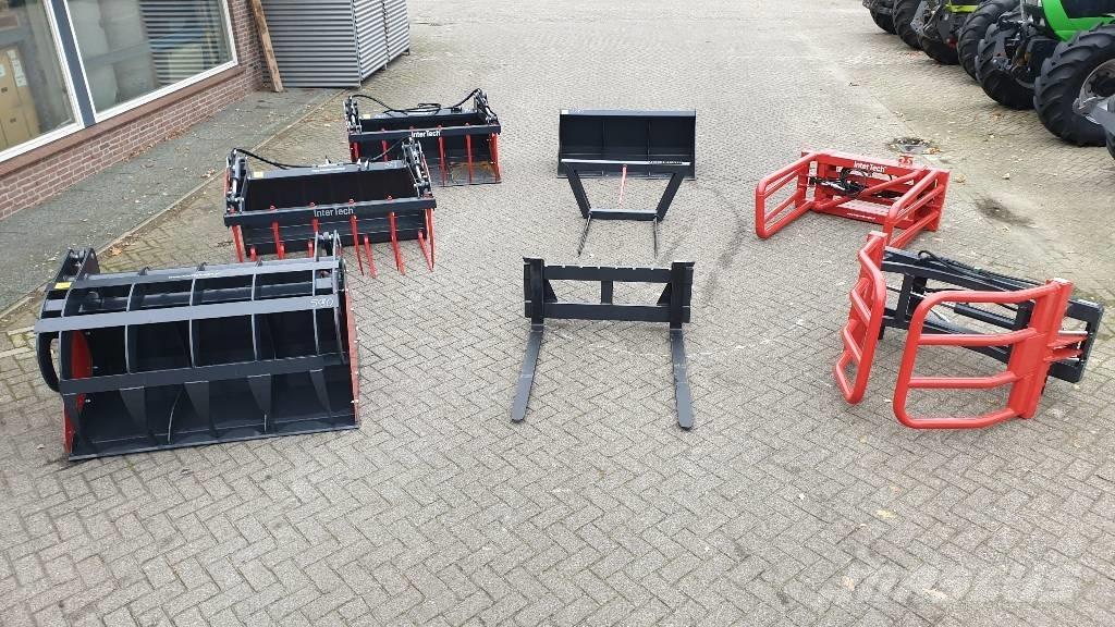 Inter-Tech Grondbak, Mestgreep, Pelikaanbak, Ronde, Vierkante Tilbehør til frontlæsser