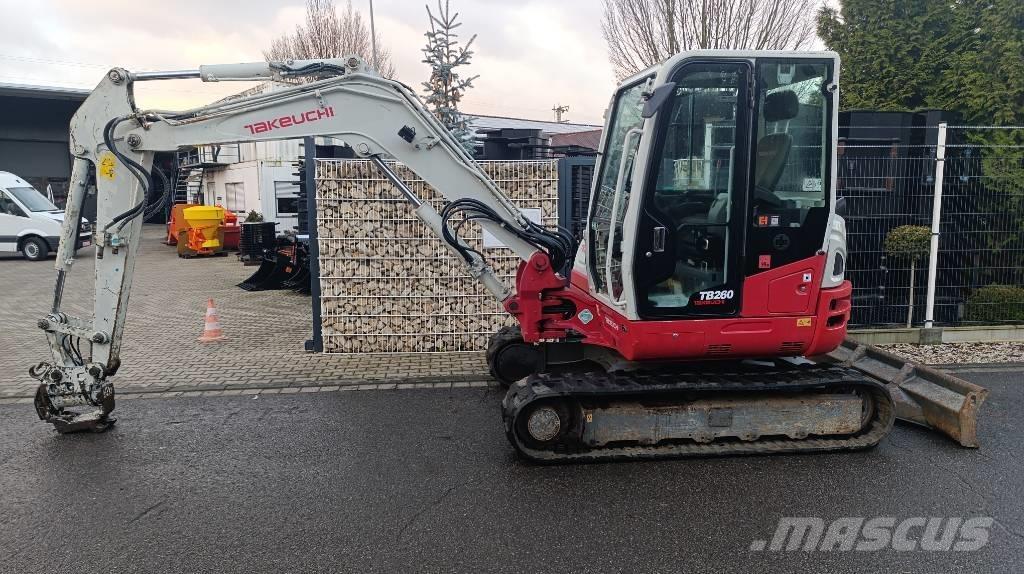 Takeuchi TB 260 Powertilt und Schnellwechsler MS 03, Radio Minigravemaskiner