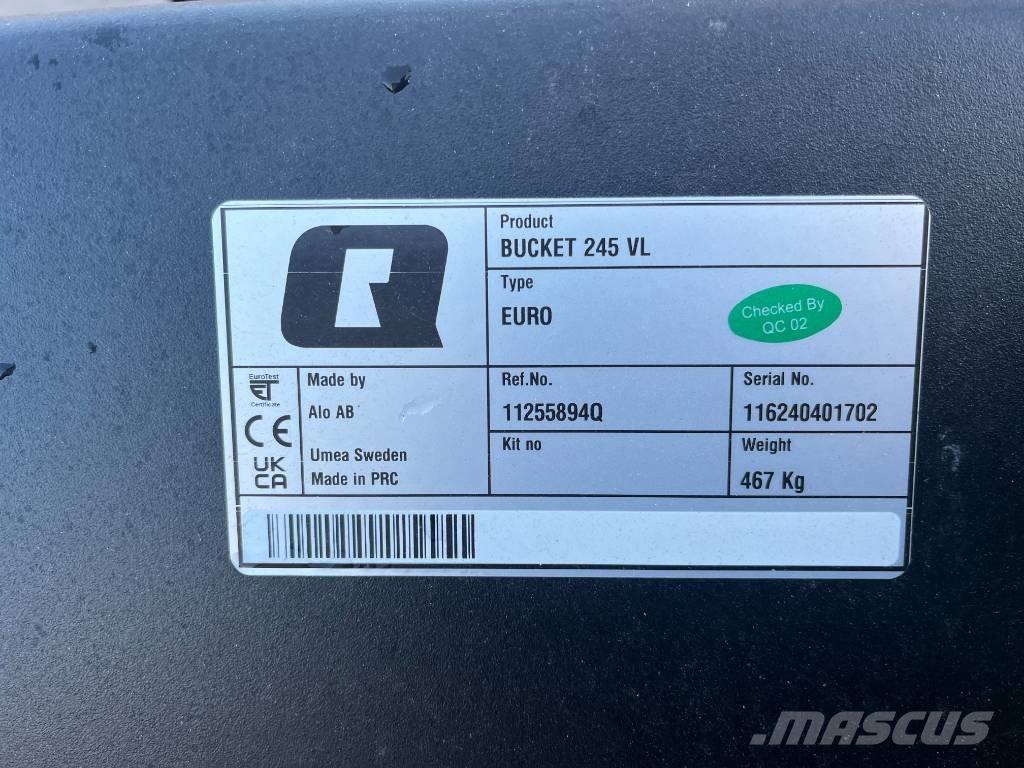 Quicke skopa VL 245 Euro Redskapskampanj Tilbehør til frontlæsser