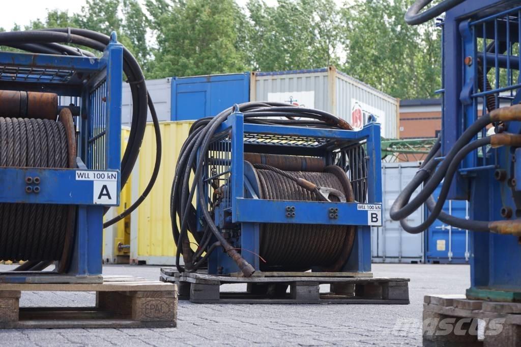 DÉGRA 10 ton Hydraulic Tugger Winches Hydrauliske spil