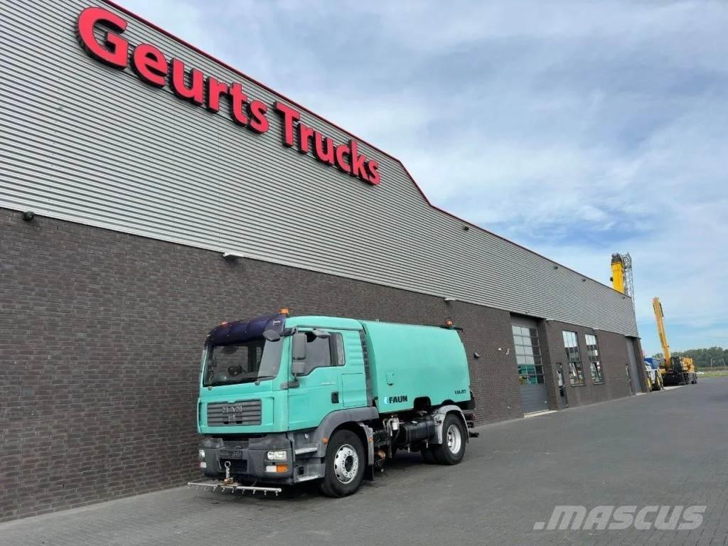 MAN TGM 18.240 4X2 + FAUN VIAJET 6R/HS SWEEPING TRUCK/ Fejebiler