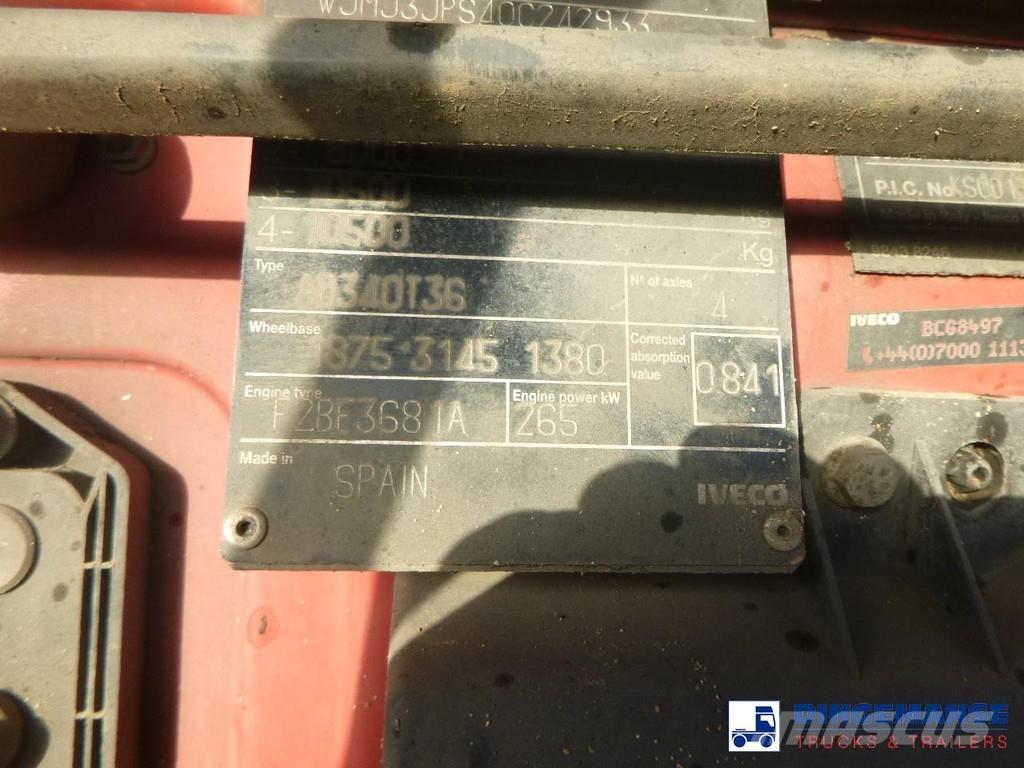 Iveco AD340T36 8x4 RHD tipper + HMF 1244 Z1 Kraner til alt terræn