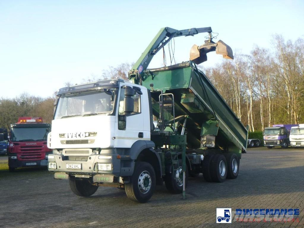 Iveco AD340T36 8x4 RHD tipper + HMF 1244 Z1 Kraner til alt terræn