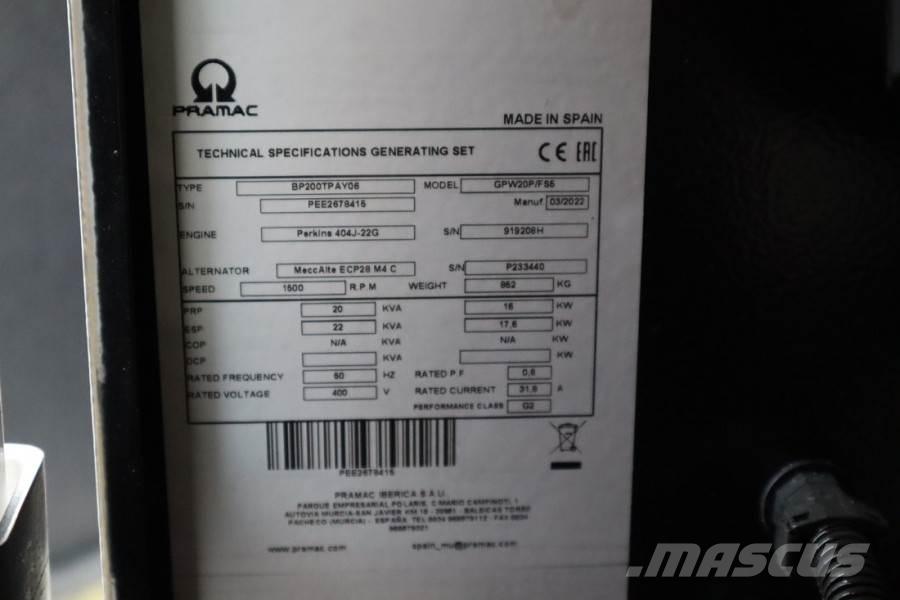 Pramac GPW20P Unused, Valid inspection, *Guarantee! Diese Dieselgeneratorer