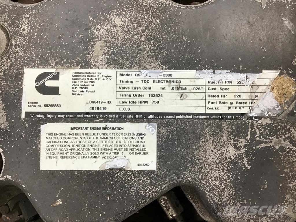 Cummins QSB6.7 COMMONRAIL USED Motorer