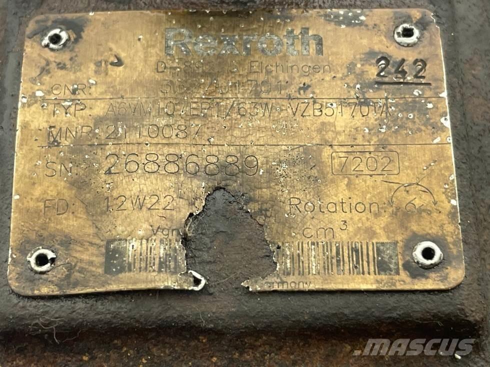 JCB TM220-Rexroth A6VM107EP1/63W-Drive motor/Fahrmotor Hydraulik