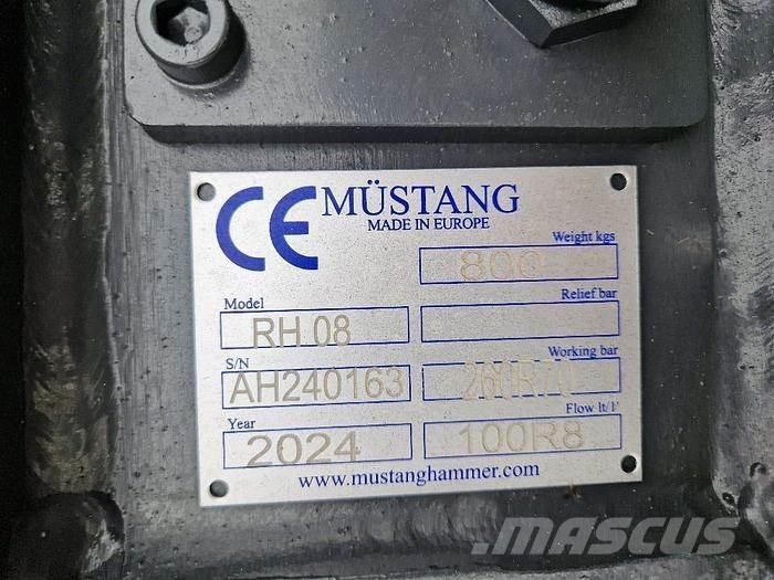 Mustang RH08 Abbruch-Pulverisierer Hydraulik / Trykluft hammere