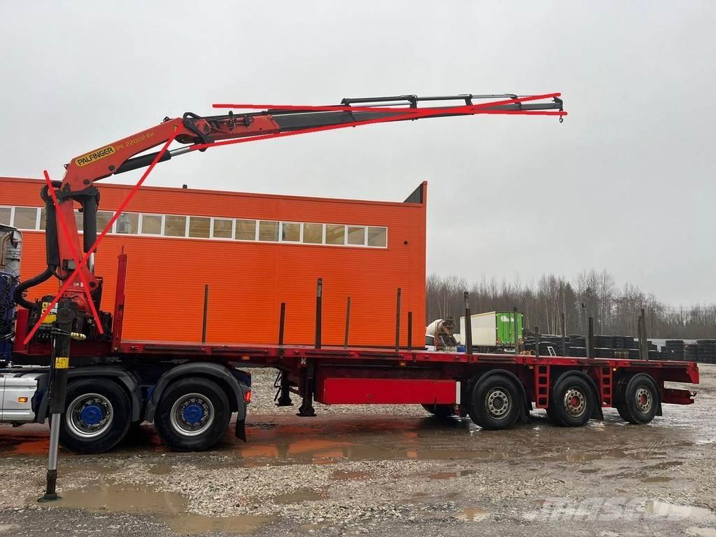 Renders ROC WITHOUT CRANE ! / PLATFORM 12000 mm Semi-trailer med lad/flatbed