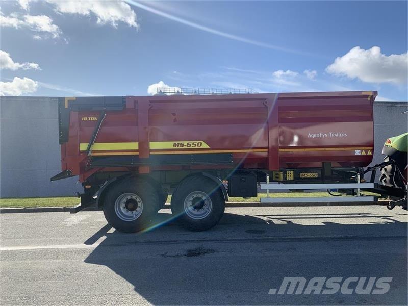 Agrofyn Trailers 18 tons bagtipvogn Tipvogne