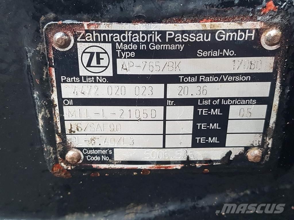 Liebherr A900ZW-ZF AP-765/BK-Axle/Achse/As Aksler