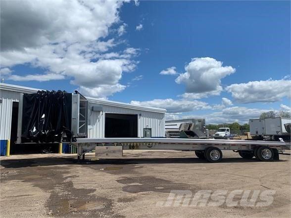 MAC TRAILER MFG 53' MLP8 FLATBED W/C Semi-trailer med Gardinsider