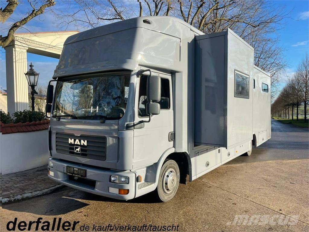 MAN TGL 12240 RJH 5 Pferde Popout Wohnmobilzul.... Lastbiler til dyretransport