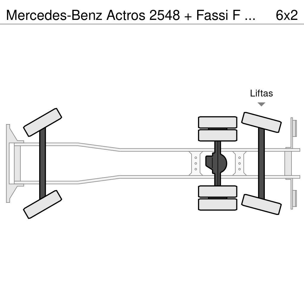 Mercedes-Benz Actros 2548 + Fassi F 215 A / 235 AXP 24 Kraner til alt terræn