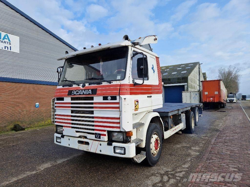 Scania R 142 H 6X2 V8 Lastbil med lad/Flatbed