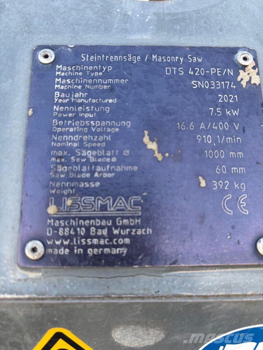 Lissmac DTS 420 Sten- og cementsave