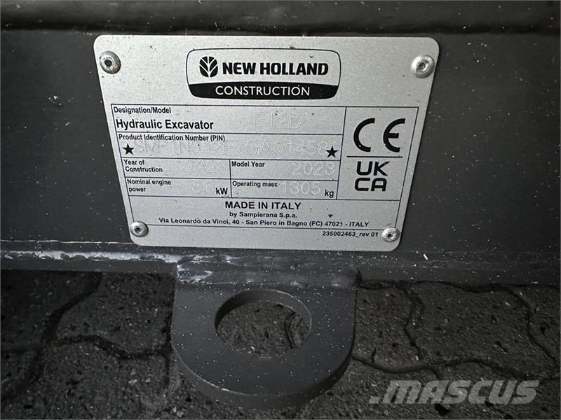 New Holland E12D Minigravemaskiner