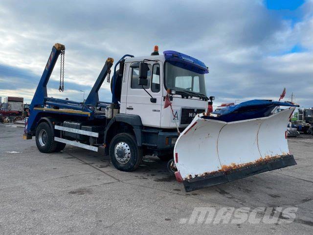 MAN 19.293 4X4 snowplow, for containers vin 491 Andre lastbiler