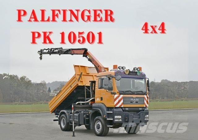 MAN TGA 18.360 * PK 10501 + FUNK *4x4 Lastbiler med tip
