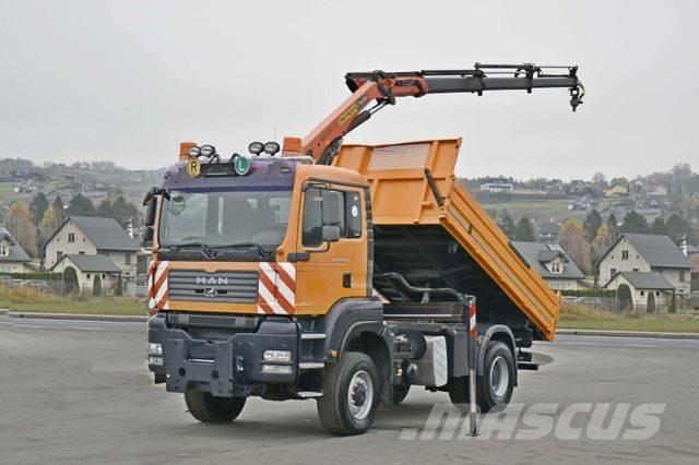 MAN TGA 18.360 * PK 10501 + FUNK *4x4 Lastbiler med tip