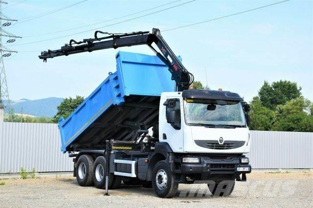 Renault KERAX 370 DXI* HIAB 122B-3 HIDUO/FUNK * 6x4 Lastbil med kran