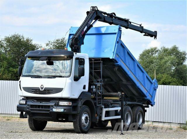 Renault KERAX 370 DXI* HIAB 122B-3 HIDUO/FUNK * 6x4 Lastbil med kran