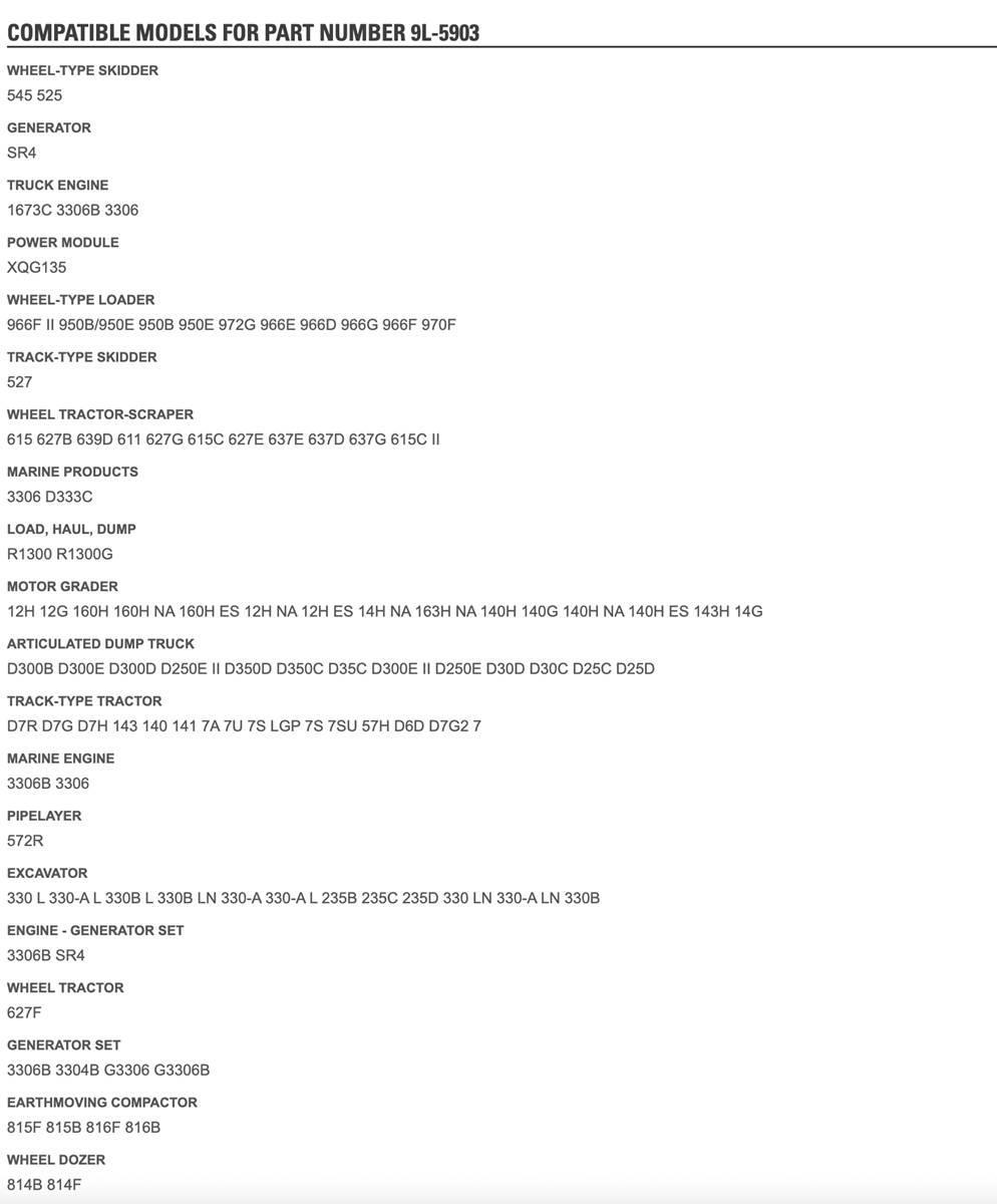 CAT 3304 / 3306 Transport – Andet