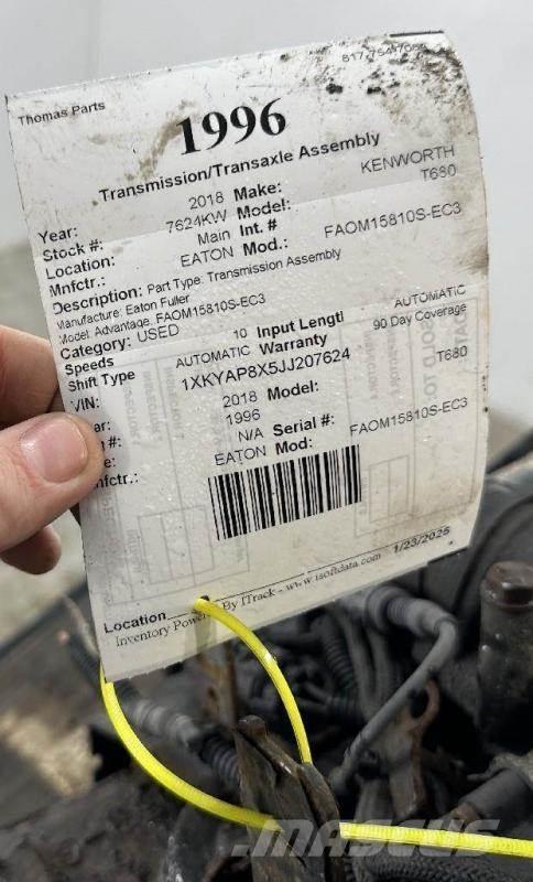 Eaton FAOM15810S-EC3 Gearkasser