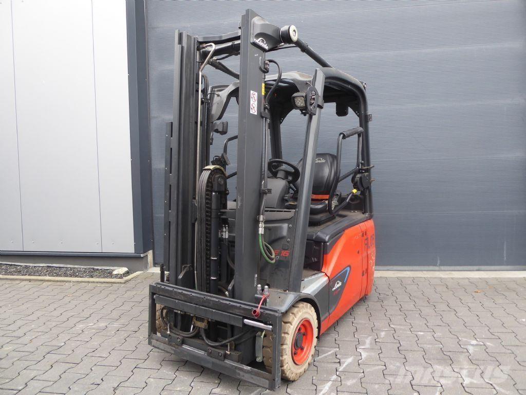 Linde E16C-02 El gaffeltrucks